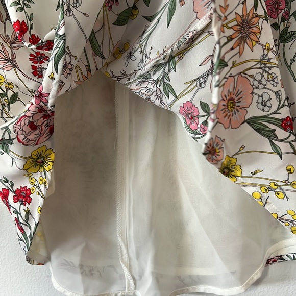 3/$15 SALE LOFT Long Sleeve V-Neck Floral Blouse - Picture 5 of 5